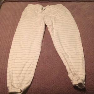 Striped pajama pants
